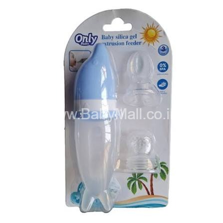 Only Baby || Baby Silica Gel Extrusion Feeder || 2  In 1 Spoon Feeder With Fruit Soother || Item No:TZ-222
